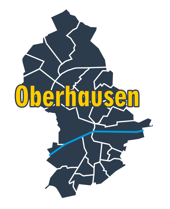 Karte Oberhausen